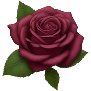Burgundy rose sticker