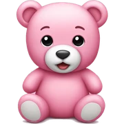 pink teddy bear  sticker