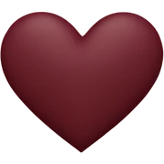 Maroon heart sticker