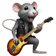 Rat rockstar  sticker