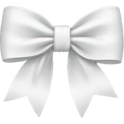 white bow sticker