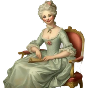 vintage rococo painting  sticker
