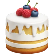 Cake white sticker