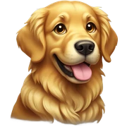 Golden retriever sticker