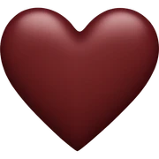 dark red heart sticker
