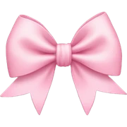 baby pink bow sticker