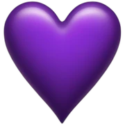 A huge purple heart  sticker