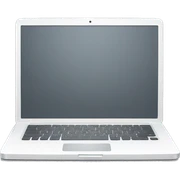 white laptop sticker