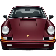 Burgundy 911 Porsche  sticker