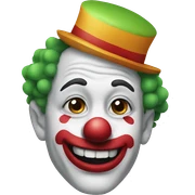 Clown sticker