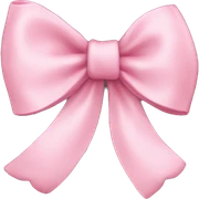 Baby pink bow sticker