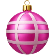 pink christmas decoration sticker