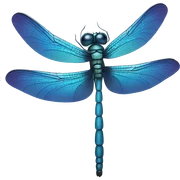 Blue dragonfly  sticker