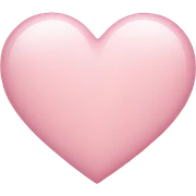 Light pink heart sticker