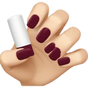 Burgundy nail color sticker