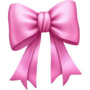 Pink bow sticker
