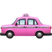 Pink taxi sticker