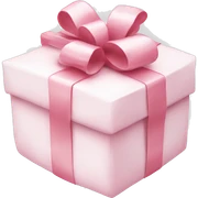 Light pink Christmas gifts under a white Christmas tree  sticker