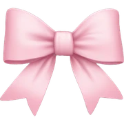 Light pink bow sticker