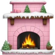 Winter Pink FirePlace sticker