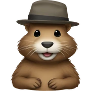 Nutria con un gorrito  sticker