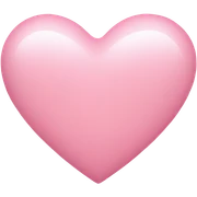 Light pink heart  sticker