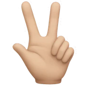 hand-sign 3 sticker