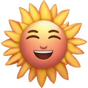 Peach shaped sun sticker
