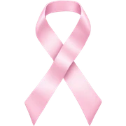 Pastel pink ribbon sticker