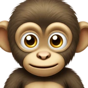 Monkey baby sticker