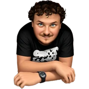 meme boy in black shirt sticker