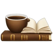 coffe and books sticker