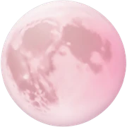 pastel pink moon sticker