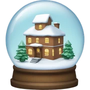 snowglobe sticker