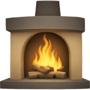 Beige hearth sticker