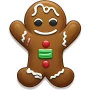 Gingerbread man and woman  sticker