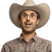 happy boy in plaid shirt sticker