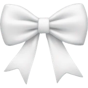 white bow sticker