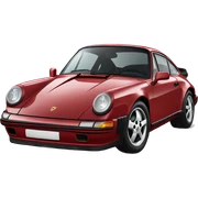 Red Porsche sticker