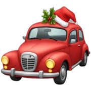 Red Christmas car sticker