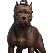 dog in soft focus background sticker