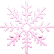 pastel pink snowflake  sticker