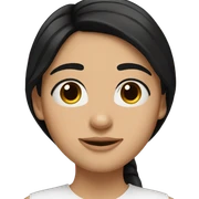 Hyper Realistic Beautiful Spanish girl brown eyes straight very long dark black hair  sticker