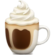 Coffee with whipped cream  sticker