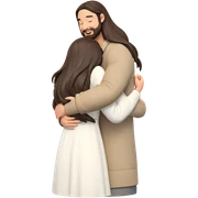 warm embrace of love sticker