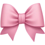 light pink bow on light pink bow sticker
