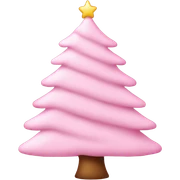 baby pink Christmas tree  sticker