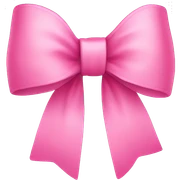Cute pink bow sticker