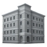 gray buildings sticker
