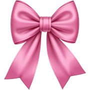 Pink bow sticker